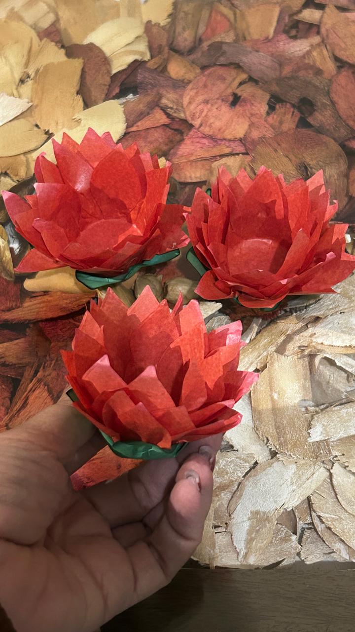 Forminha Girassol – 3 Camadas + Sépala | Alegria e Presença | Kit 100 unid